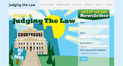 Desktop Screenshot of judgingthelaw.com