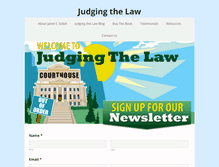 Tablet Screenshot of judgingthelaw.com